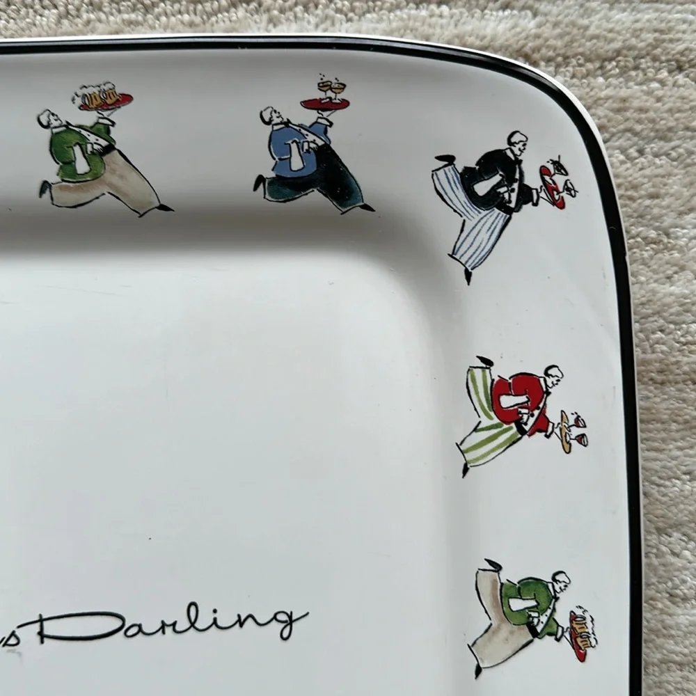 Rosanna Inc. Ceramic Square Serving Platter 
